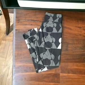 Minnie Mouse leggings, Lularoe leggings, black and grey leggings